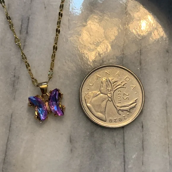 Butterfly Pendant Necklace - Picture 3 of 3